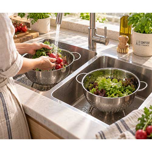 Lot de 2 Passoires Inox - CRISTEL en promotion