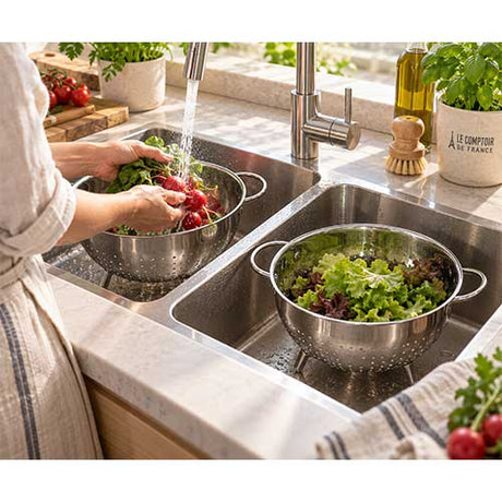 Lot de 2 Passoires Inox - CRISTEL en promotion