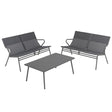 Ensemble table basse et 2 banquettes Gris - LAFUMA