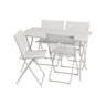 Salon de jardin Table de jardin 120x70x72cm pliante 4 chaises Balcony - LAFUMA beige