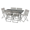 Salon de jardin Table de jardin pliante 6 chaises Balcony - LAFUMA gris terre