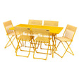 Salon de jardin Table de jardin pliante 6 chaises Balcony - LAFUMA jaune miel