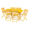 Salon de jardin Table de jardin pliante 6 chaises Balcony - LAFUMA jaune miel