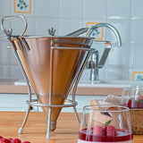 Entonnoir à piston automatique 1,3 litre - GOBEL inox pratique cuisine pâtisserie