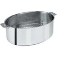 Faitout Ovale avec grille Mutine Poignée Amovible - CRISTEL