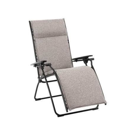 Fauteuil Relax matelassé Bayanne Niksen gris cendre - LAFUMA