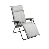 Fauteuil de relaxation multi position pliant BAYANNE toile Tundra - LAFUMA grey