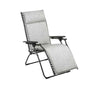 Fauteuil de relaxation multi position pliant BAYANNE toile Tundra - LAFUMA grey