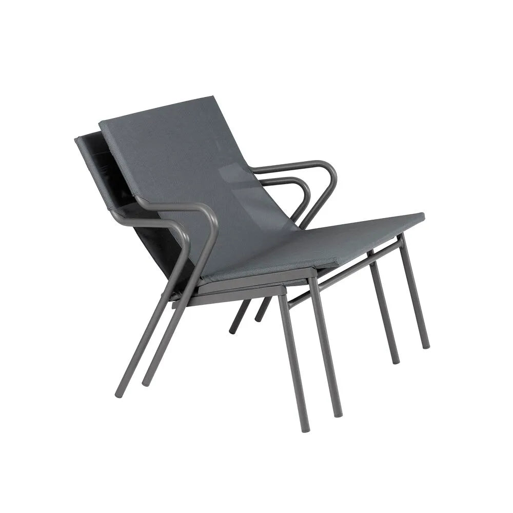 Fauteuil Bas Assise Confort Horizon Batyline Duo - LAFUMA empilable