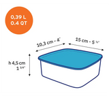 Boite de conservation freshbox rectangulaire 10cm duralex
