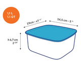 Boite de conservation freshbox rectangulaire 14cm duralex