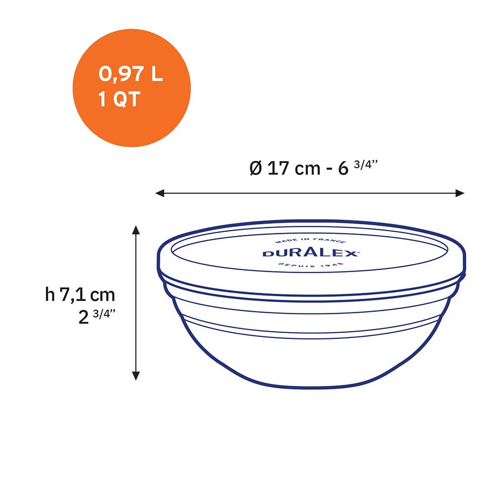 freshbox ronde 17cm duralex