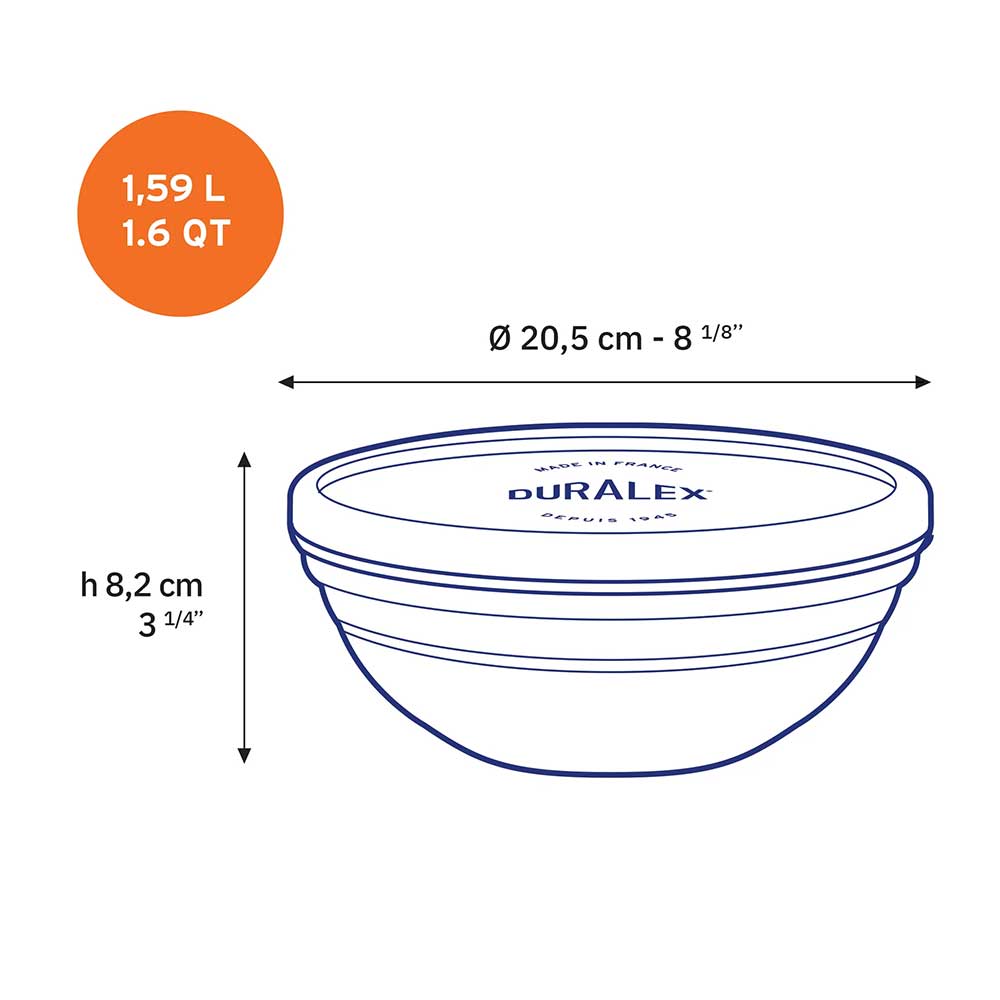 freshbox ronde 20,5cm duralex