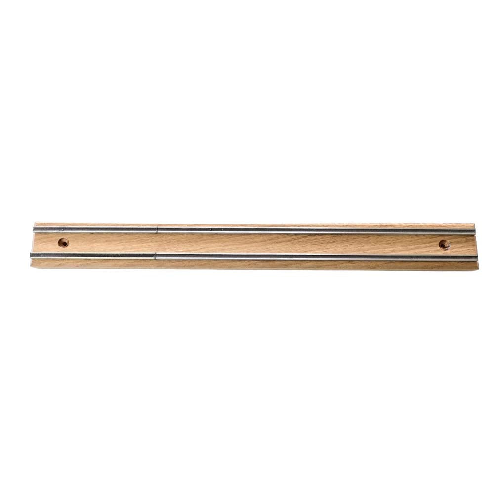 Barre Magnétique pour Couteaux Chêne massif Grand modèle 45 cm