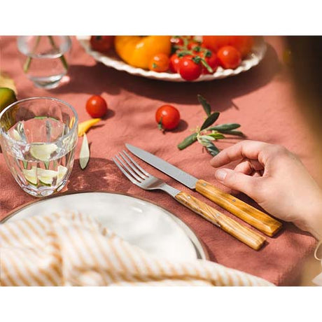 Coffret La Table au Soleil - OPINEL manche bois olivier