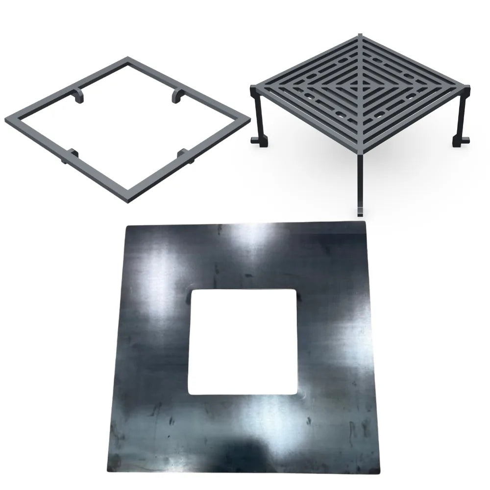 Kit de cuisson pour bol à feu - GRILL CHIC format carré