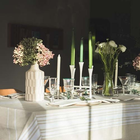 Linge coton et lin CORDA Blanc - ARTIGA