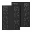 Lot de 2 plaques murales Graphic noire - LE MARQUIER