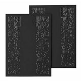 Lot de 2 plaques murales Graphic noire - LE MARQUIER