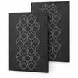 Lot de 2 plaques murales Arty noire - LE MARQUIER