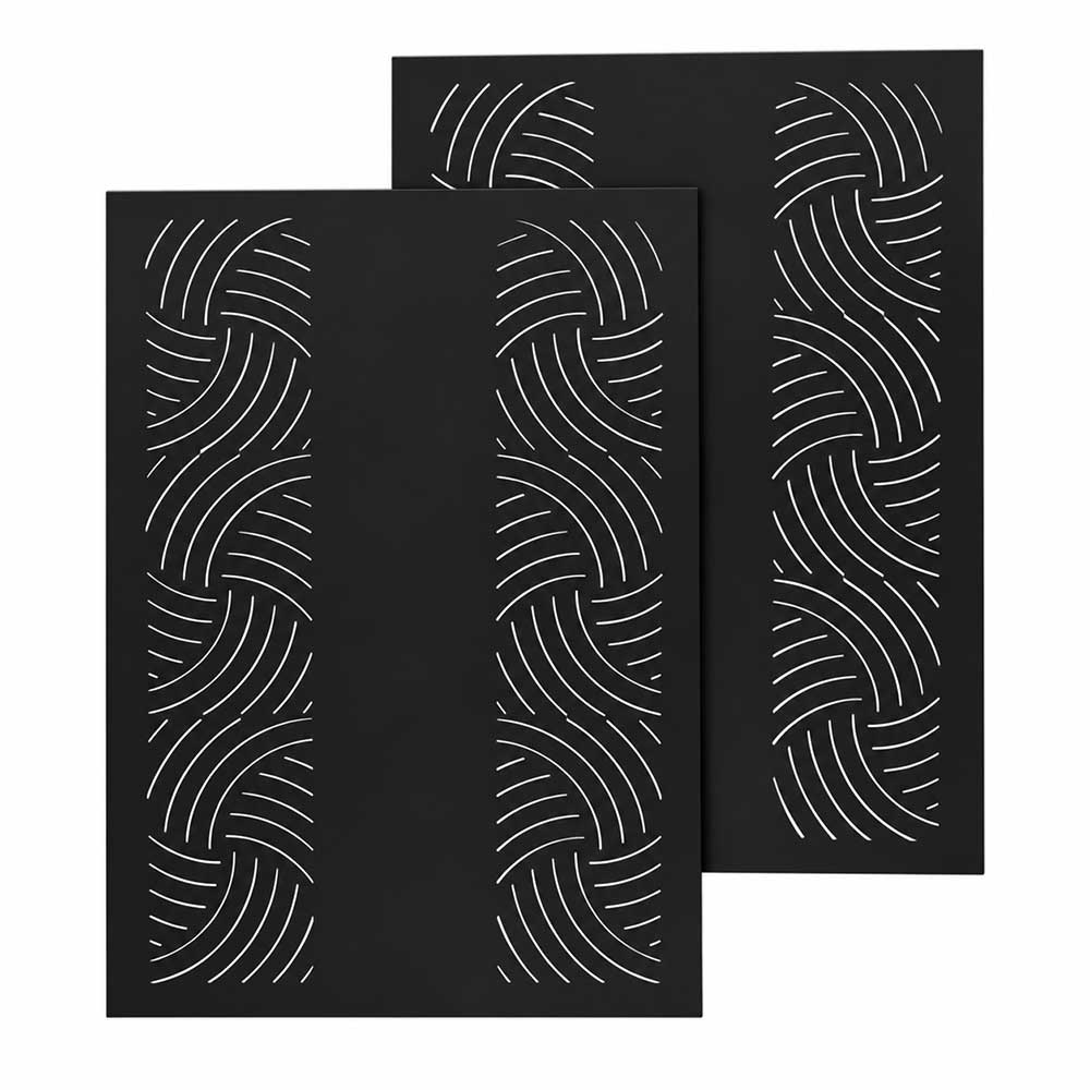 Lot de 2 plaques murales Essentiel noire - LE MARQUIER