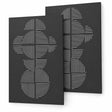 Lot de 2 plaques murales Futura noire - LE MARQUIER