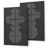 Lot de 2 plaques murales Futura noire - LE MARQUIER