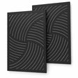 Lot de 2 plaques murales Vintage noire - LE MARQUIER