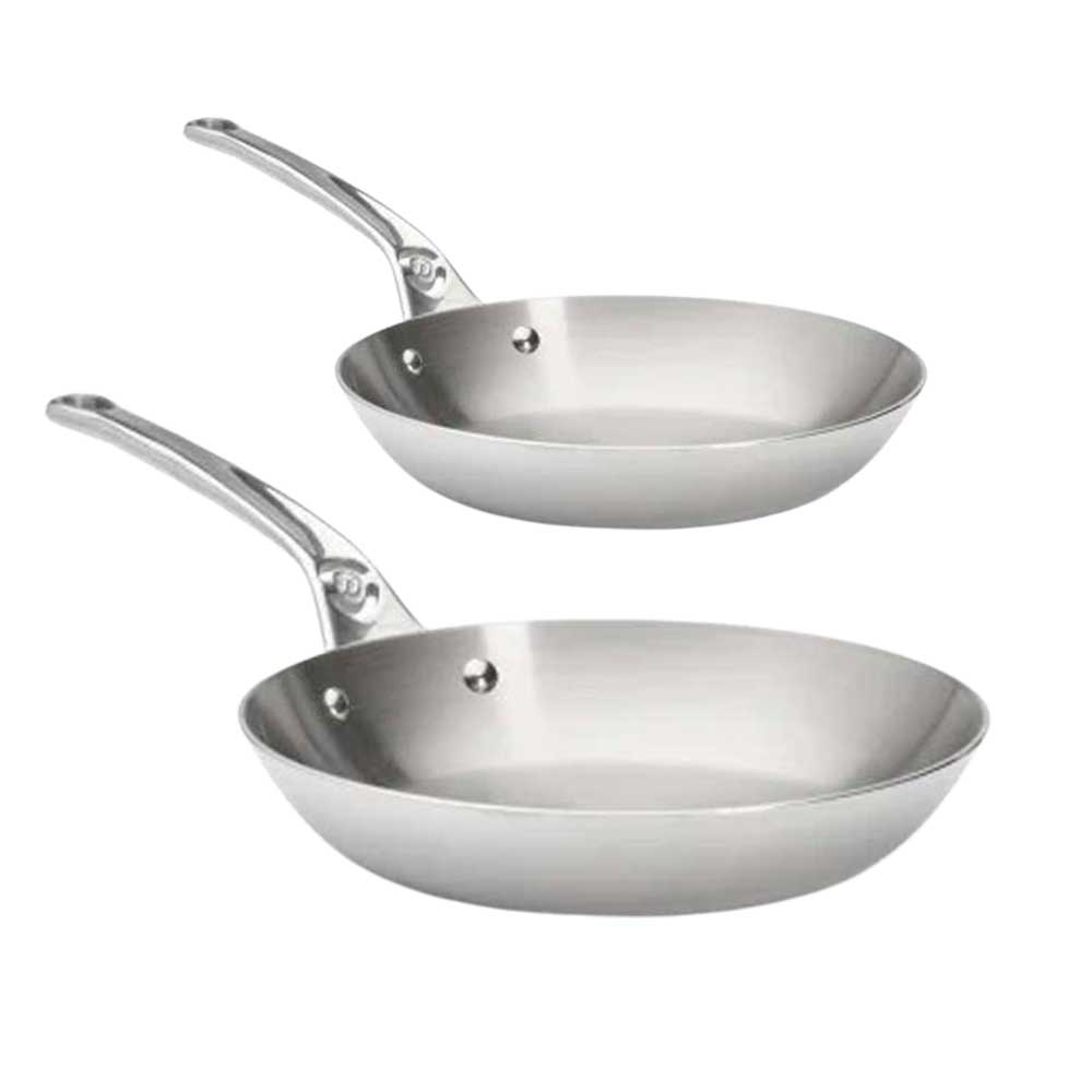 Lot de 2 Poêles Affinity Inox - de BUYER