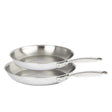 Lot de 2 poêles Inox Ultraply CASTEL'PRO - CRISTEL