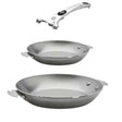 Lot 2 Poêles acier MINERAL B LOQY 24cm et 28cm Poignée incluse - DE BUYER
