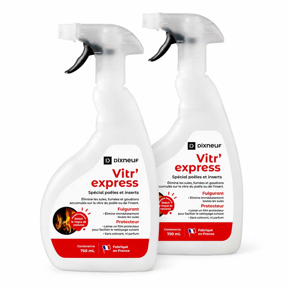 Lot de 2 nettoyants vitres Vitr’express 750 ml DIXNEUF