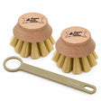 Lot de 2 SUPER brosses vaisselle et manche Beige Sable – ANDRÉE JARDIN