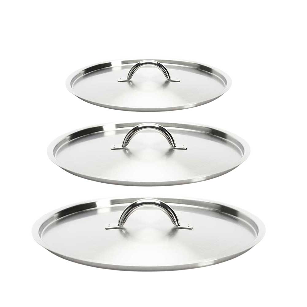 Lot 3 Couvercles Inox Brossé - DE BUYER