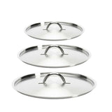 Lot 3 Couvercles Inox Brossé - DE BUYER