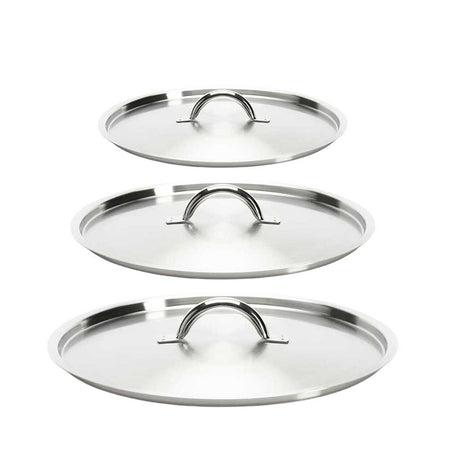 Lot 3 Couvercles Inox Brossé - DE BUYER