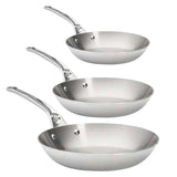 Lot de 3 Poêles Affinity Inox - de BUYER