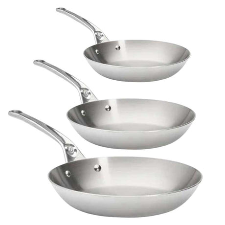 Lot de 3 Poêles Affinity Inox - de BUYER
