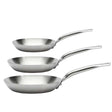 Lot de 3 Poêles Alchimy Inox - de BUYER