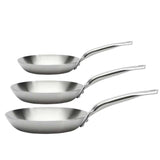 Lot de 3 Poêles Alchimy Inox - de BUYER