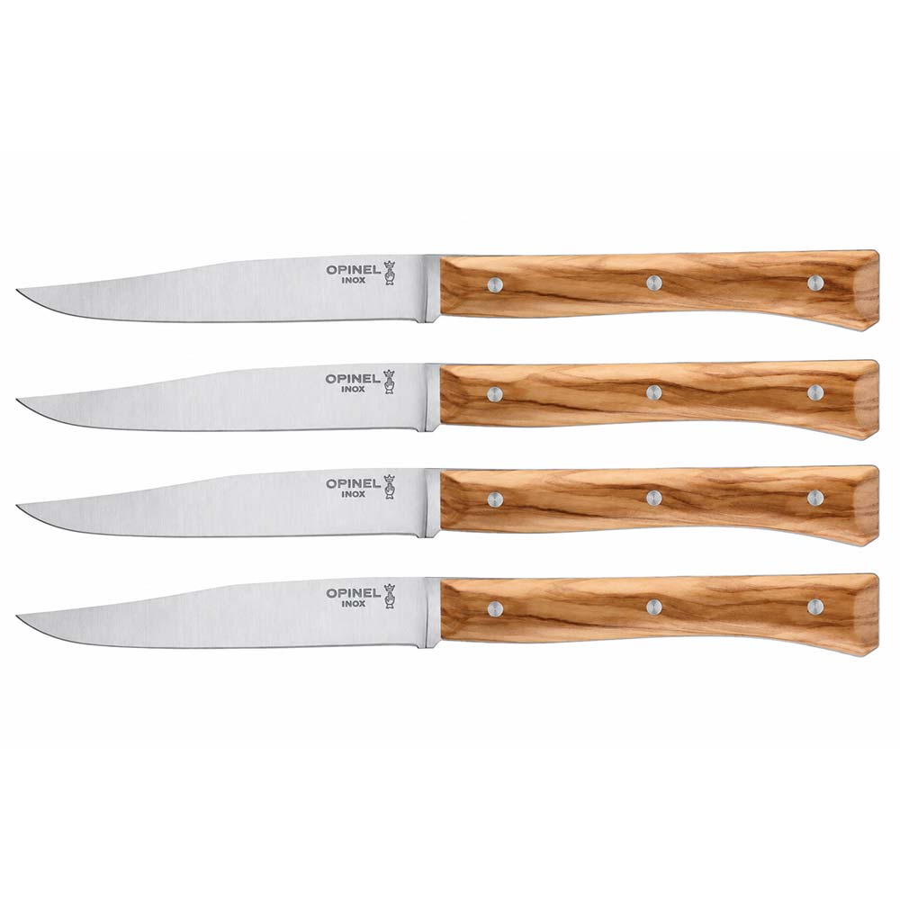 Coffret de 4 couteaux de table Facette Olivier – OPINEL