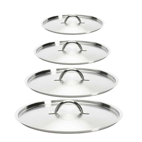 Lot 4 Couvercles Inox Brossé - DE BUYER