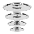 Lot de 4 Couvercles inox brillant Castel'Pro - CRISTEL
