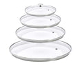 Lot 4 Couvercles en verre avec Pontet inox - DE BUYER