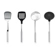 Lot de 4 ustensiles de cuisine inox et nylon - CRISTEL