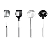 Lot de 4 ustensiles de cuisine inox et nylon - CRISTEL