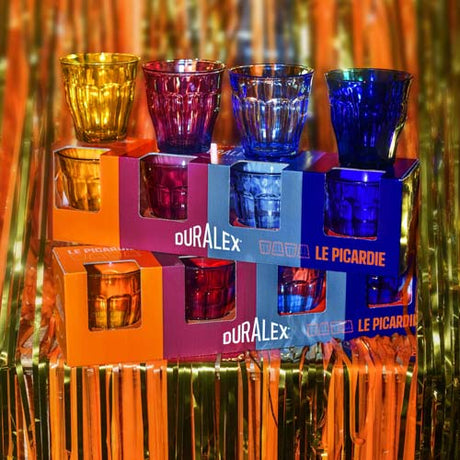 Lot de 4 verres 25 cl Colorés - PICARDIE - DURALEX