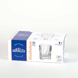 Lot de 6 verres transparent 22 cl - MANHATTAN - DURALEX passe au lave-vaisselle