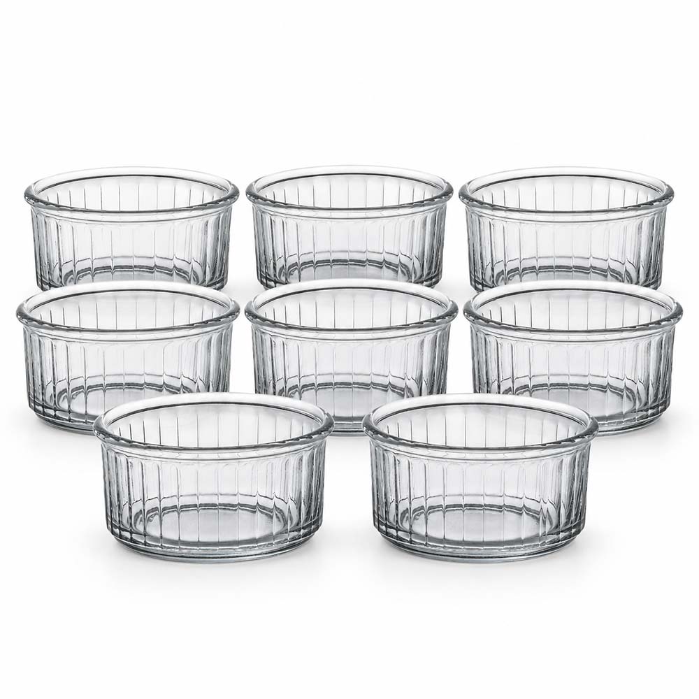 Lot de 8 ramequins en verre 24 cl diamètre 10 cm - DURALEX