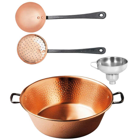 Ensemble Confiture Bassine Cuivre martelé Tous Feux Induction - BAUMALU